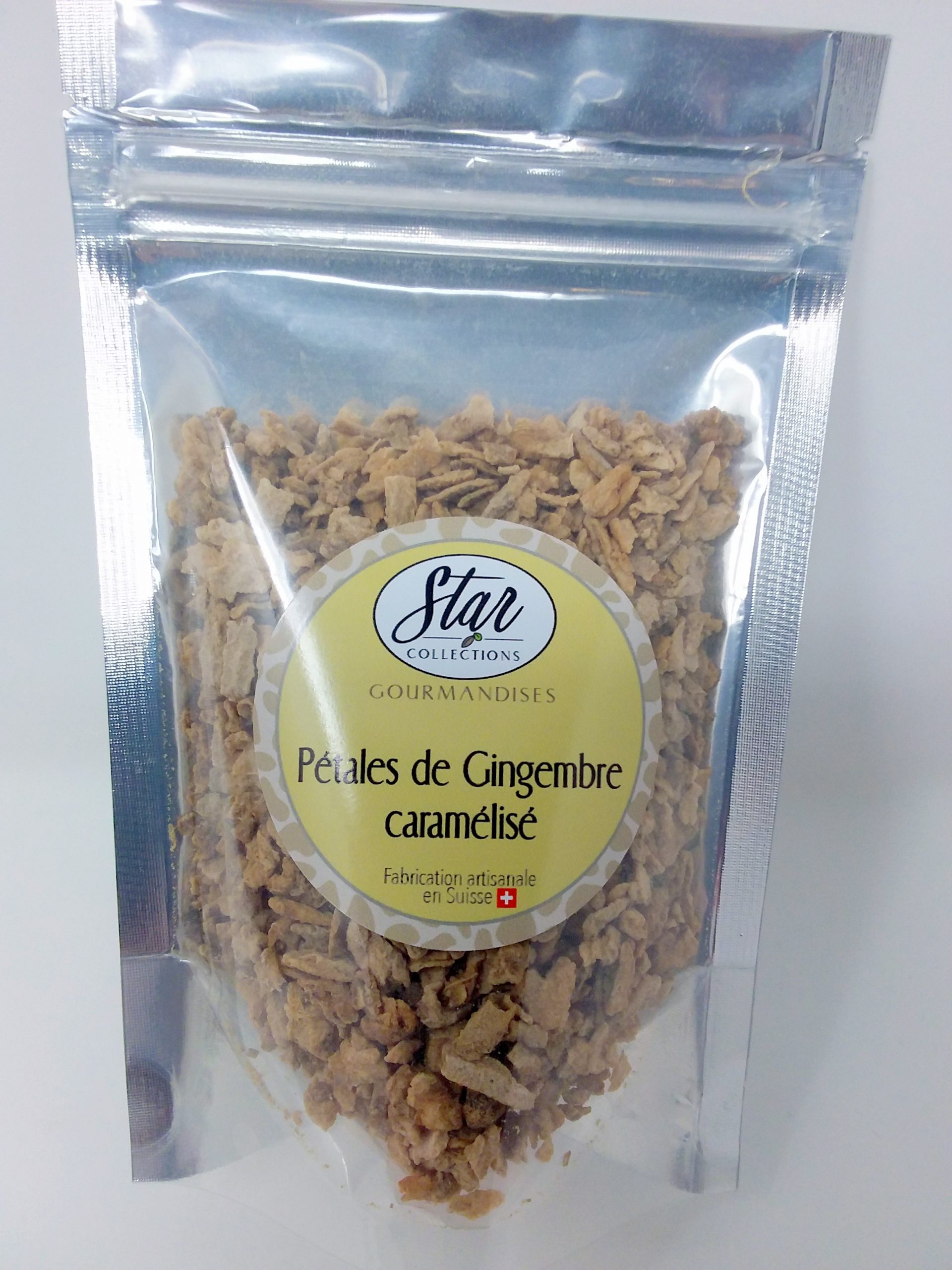 Pétales de gingembre caramélis