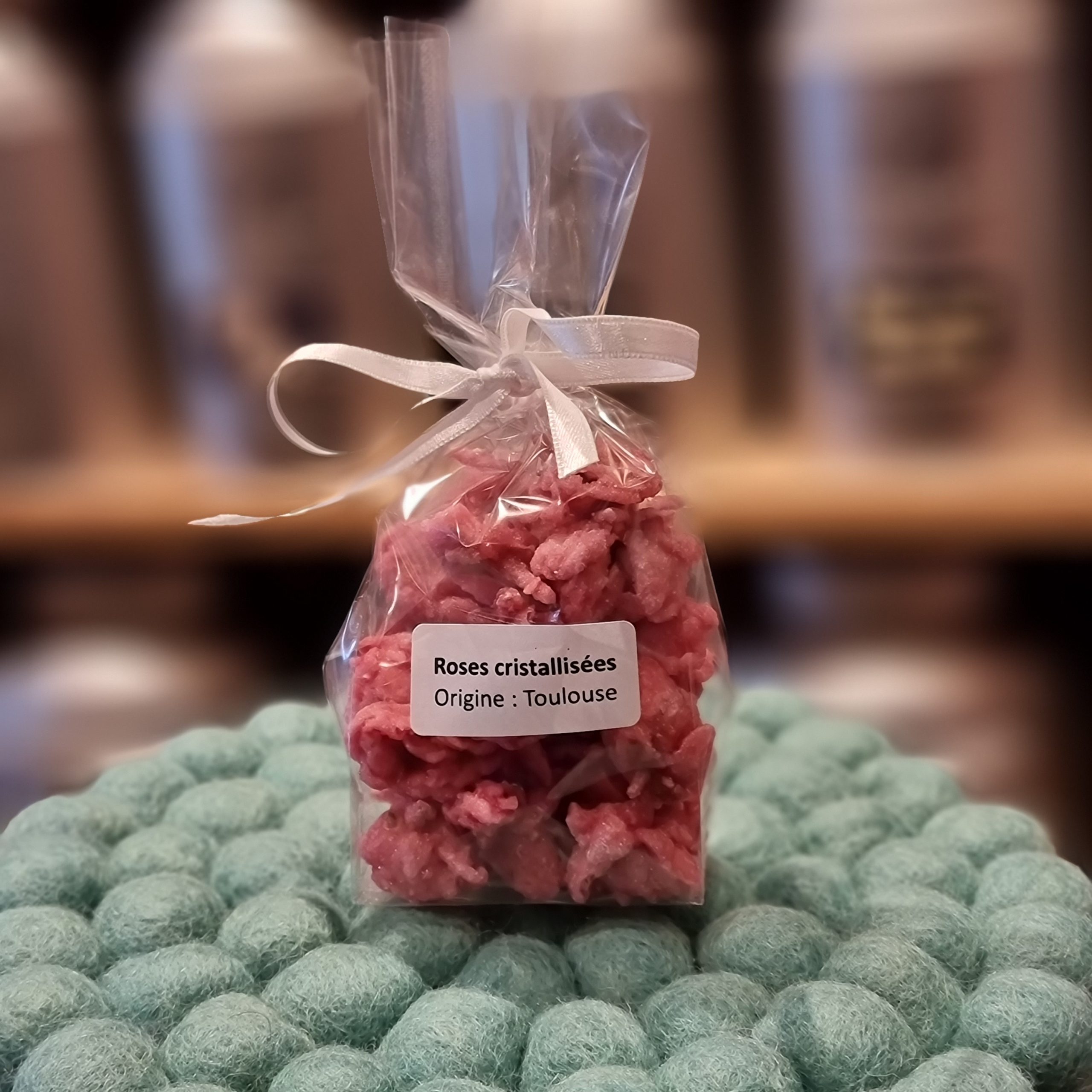 Roses cristalisées, paquet de 