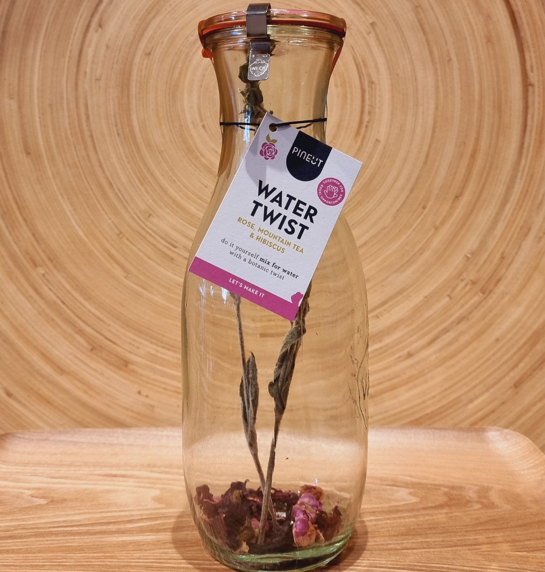 Carafe en verre “Water Twist”,