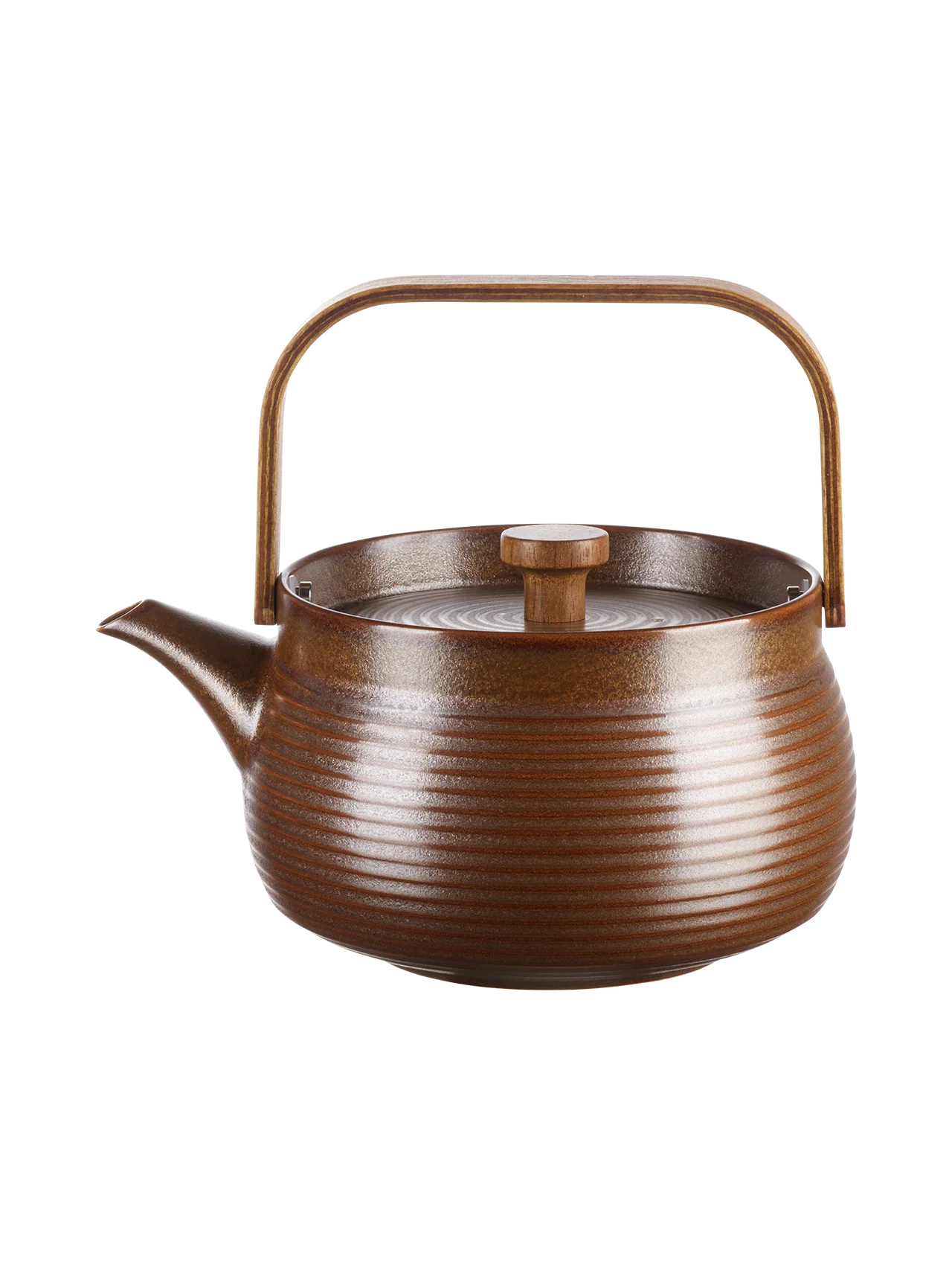 Théière Japandi avec l’anse en