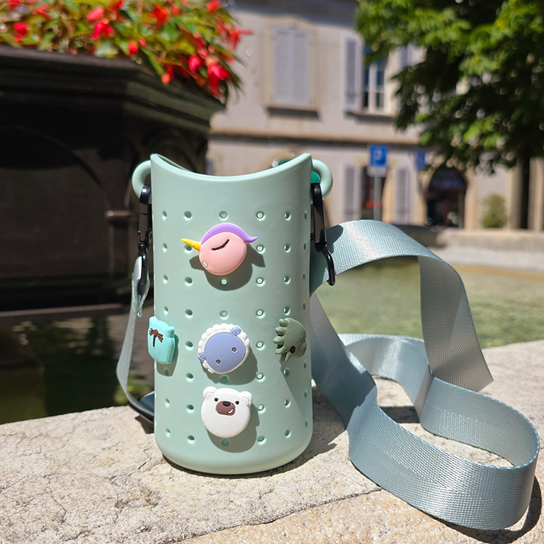 Sac vert pour thermos Bestie S