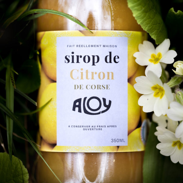 Sirop Citron, marque Aloy