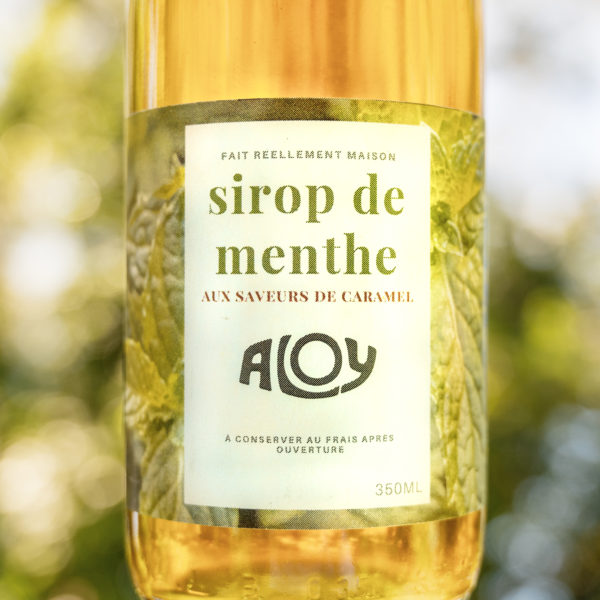 Sirop de Menthe, marque Aloy