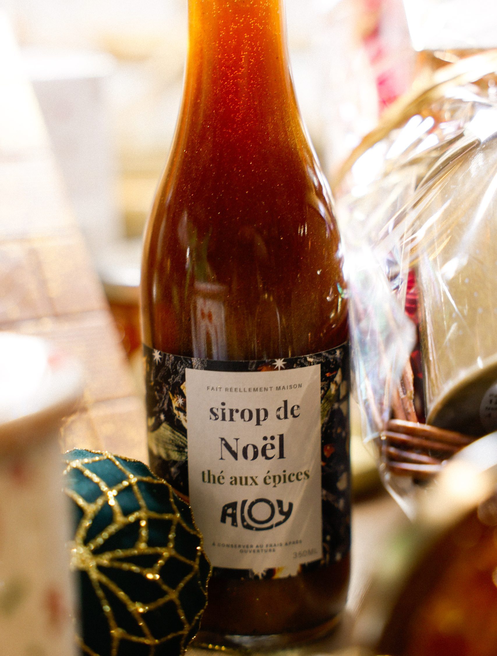 Sirop de Noël, thé aux épices,
