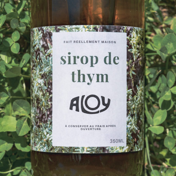 Sirop de Thym, marque Aloy