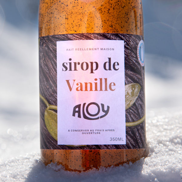 Sirop de Vanille, marque Aloy
