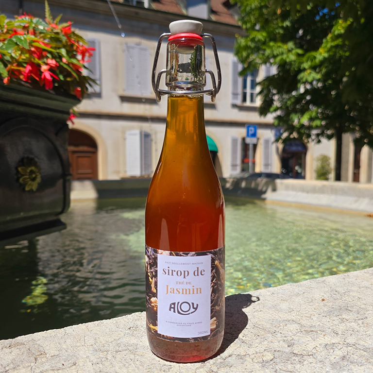 Sirop de Jasmin, marque Aloy