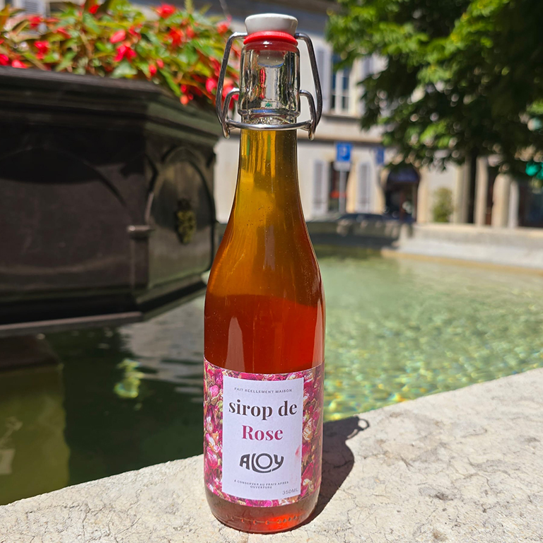 Sirop de Rose, marque Aloy