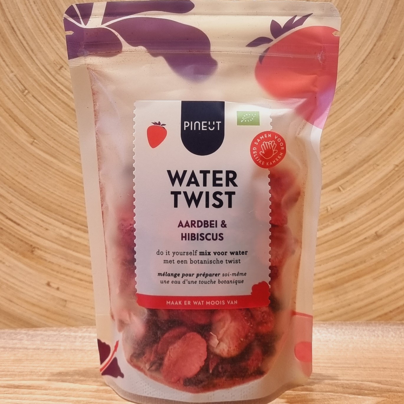 Recharge “Water Twist”, mélange hibiscus et fraise, bio.